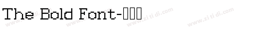 The Bold Font字体转换